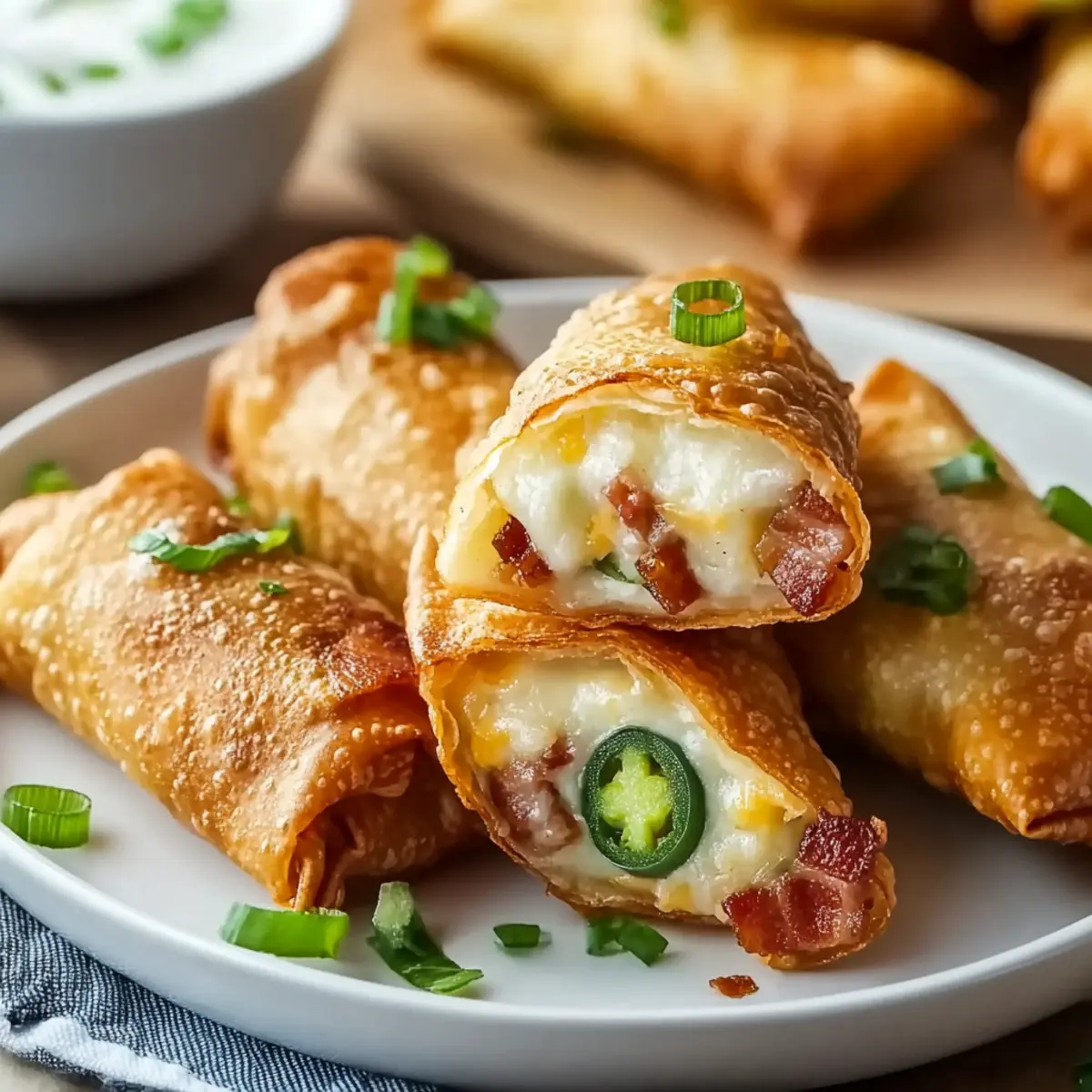 Bacon Jalapeño Popper Eggrolls