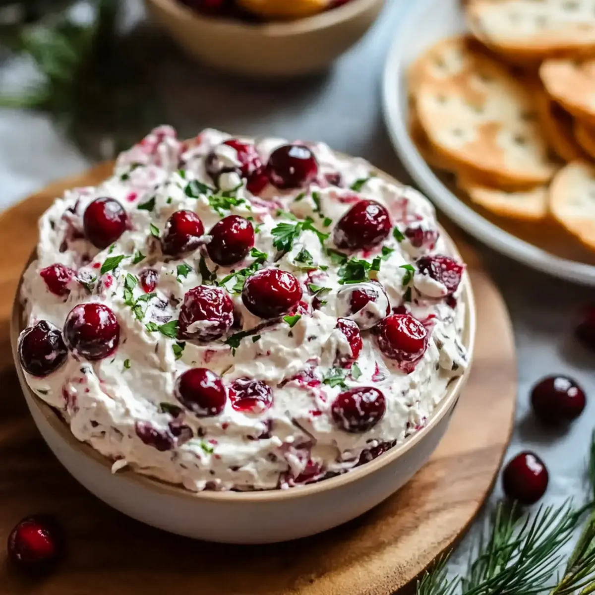 Holiday Cranberry Jalapeño Cream Cheese Dip