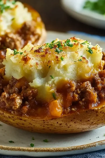 Shepherd’s Pie Baked Potatoes