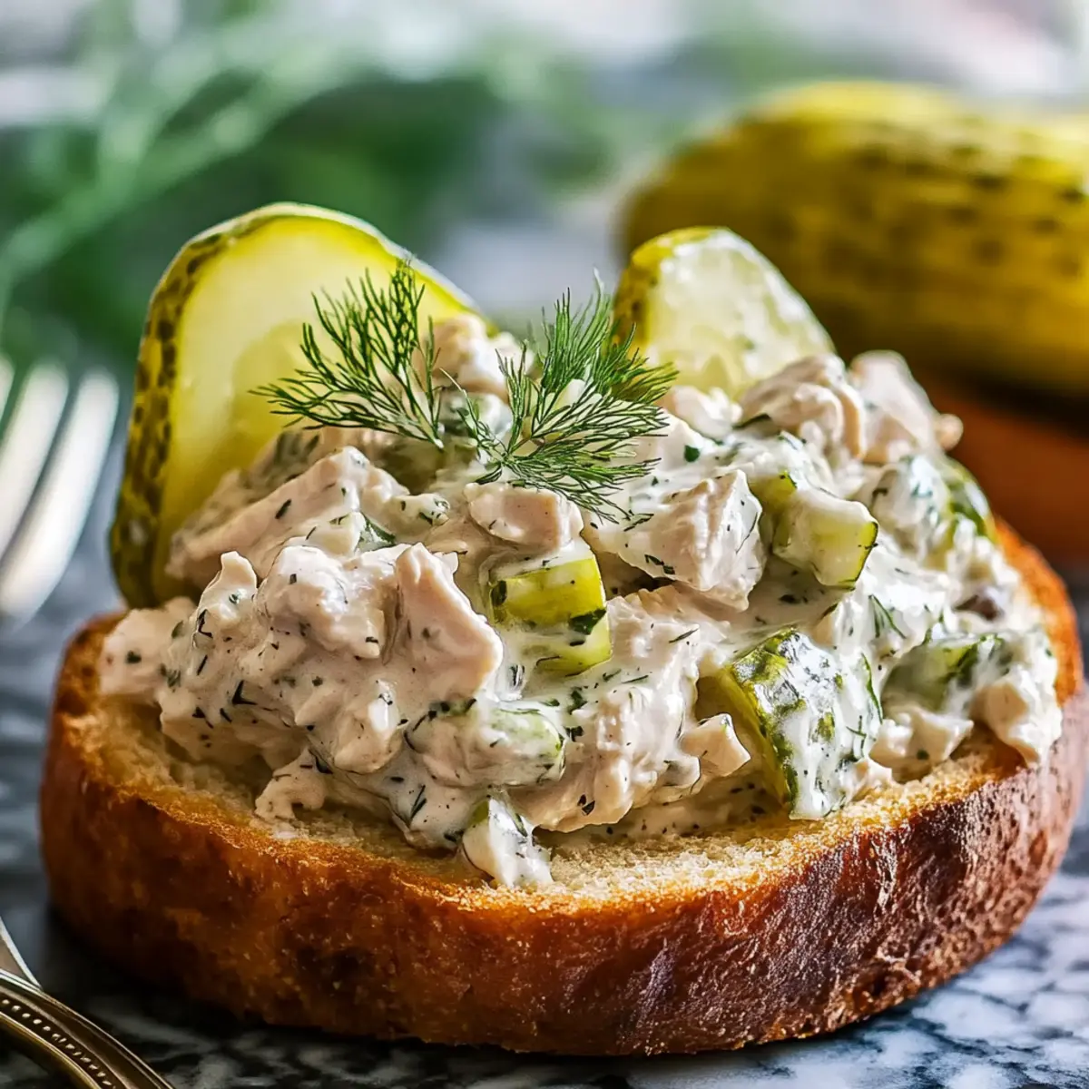 Dill Pickle Chicken Salad