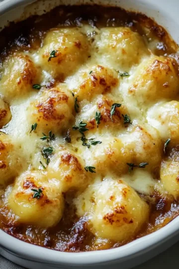 Baked French Onion Gnocchi