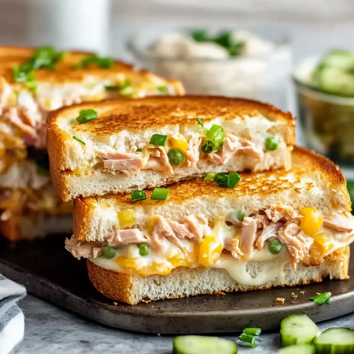 Sheet Pan Tuna Melts
