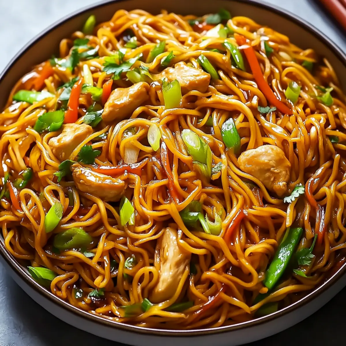Chicken Chow Mein with the Best Chow Mein Sauce