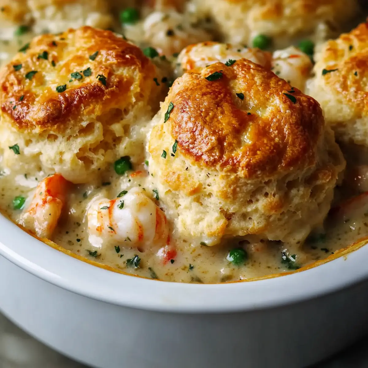 Cheddar Bay Biscuit Seafood Pot Pie