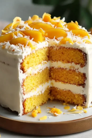 Vegan Mango Coconut Cake