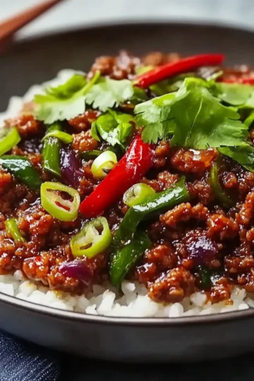 Vietnamese Caramelised Pork Mince Stir Fry