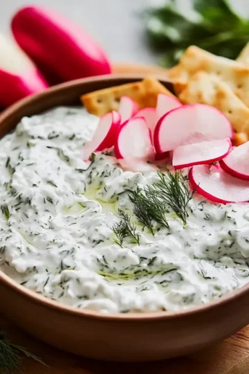 Radish Tzatziki Dip