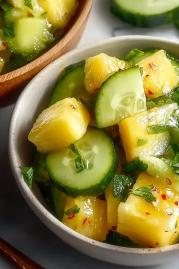 Pineapple Cucumber Salad