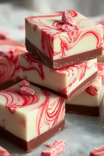 Peppermint Swirl Fudge