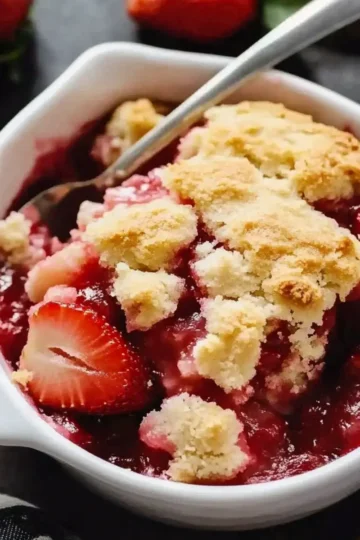 Fresh Strawberry Cobbler