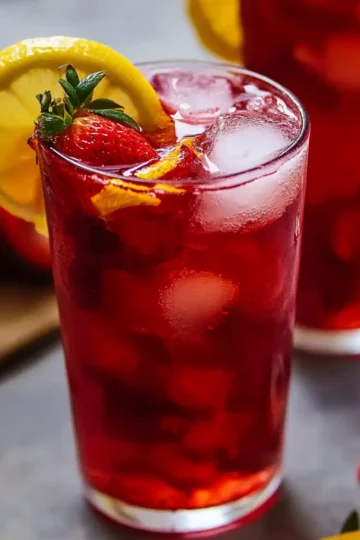 Hibiscus Tea Strawberry Lemonade