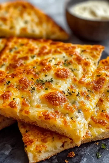 Air Fryer Cheesy Tortilla Garlic Bread