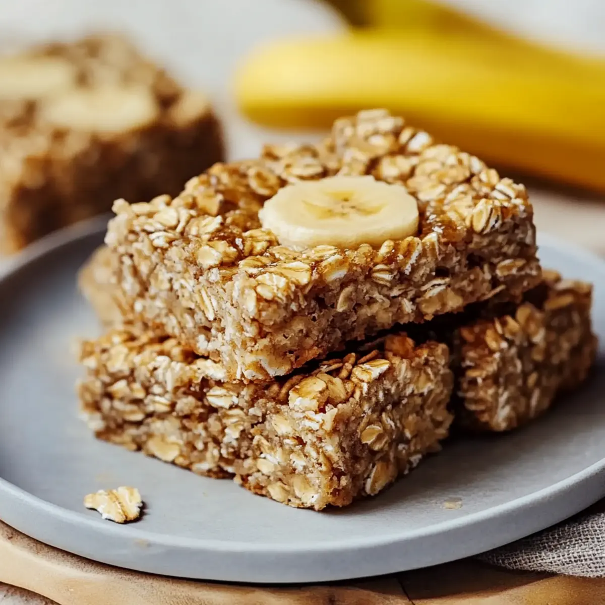 Banana Oatmeal Bars
