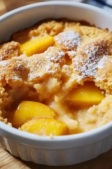 Peach Cobbler with Cake Mix