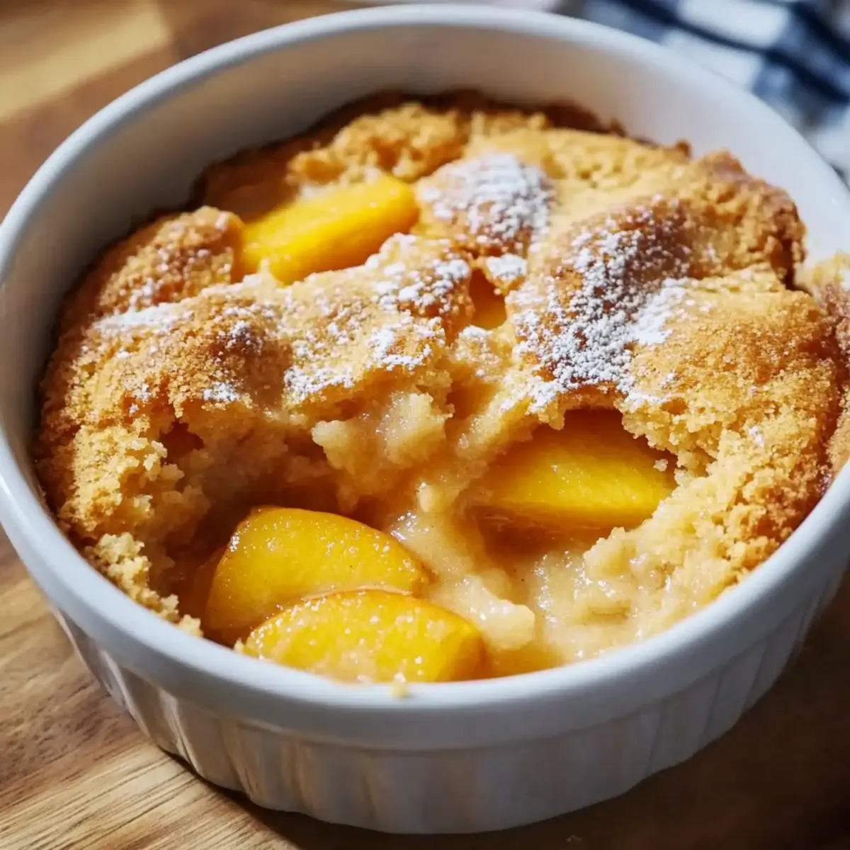 Peach Cobbler with Cake Mix