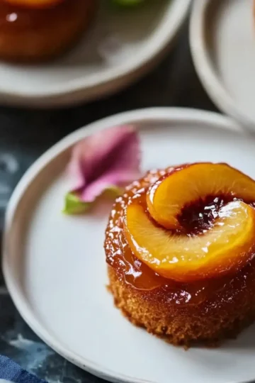 Peach Upside Down Mini Cakes