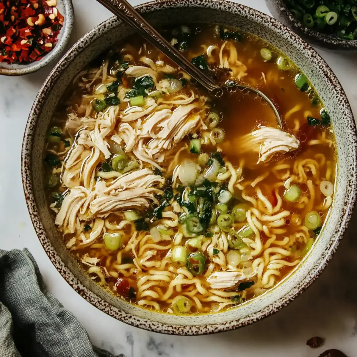 Ginger Garlic Chicken Noodle Soup