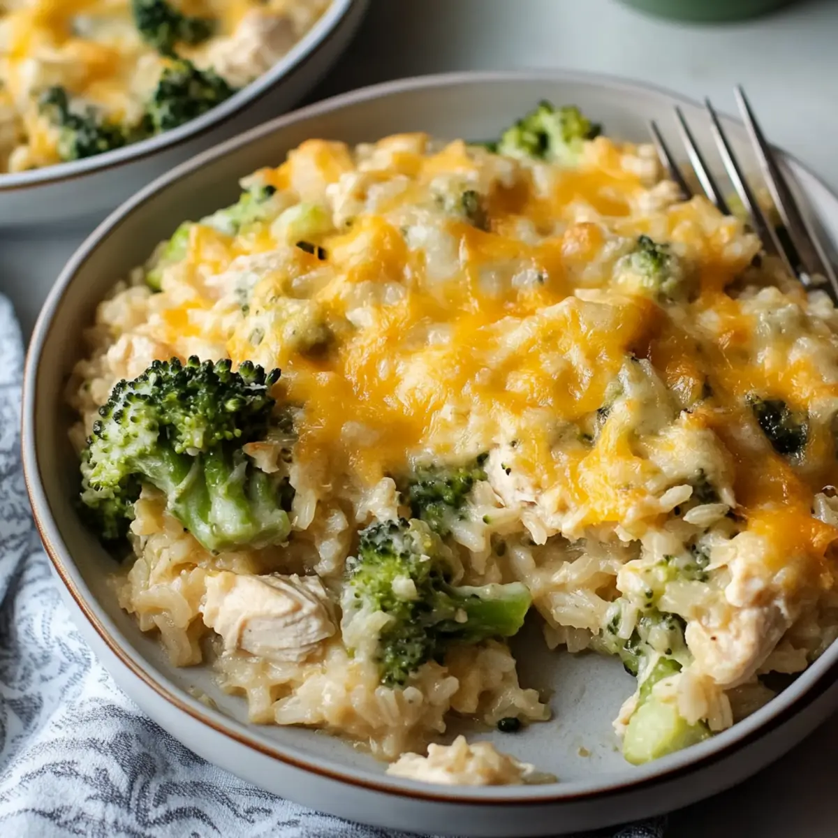 Cheesy Chicken Broccoli Rice Casserole