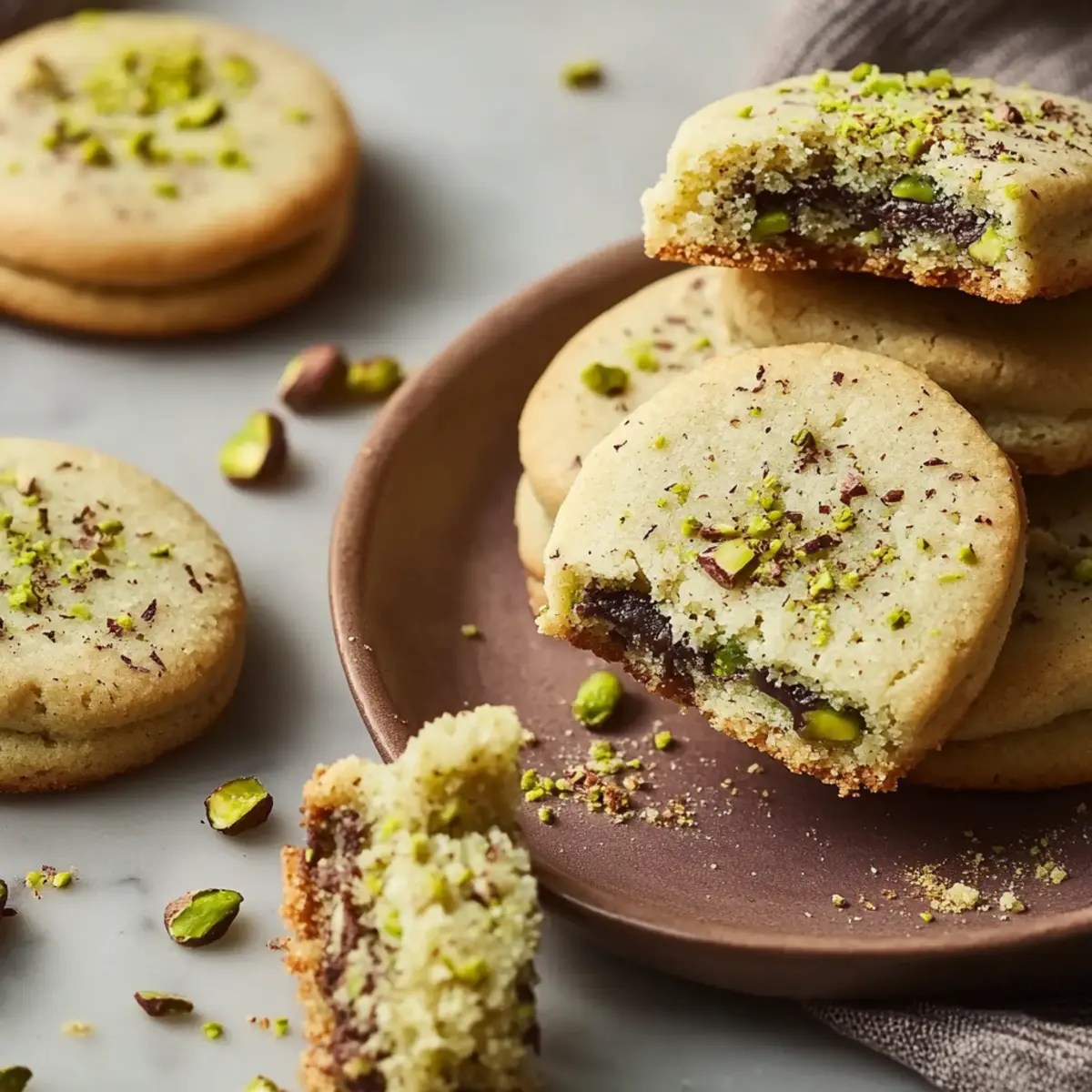 Pistachio Shortbread Cookies