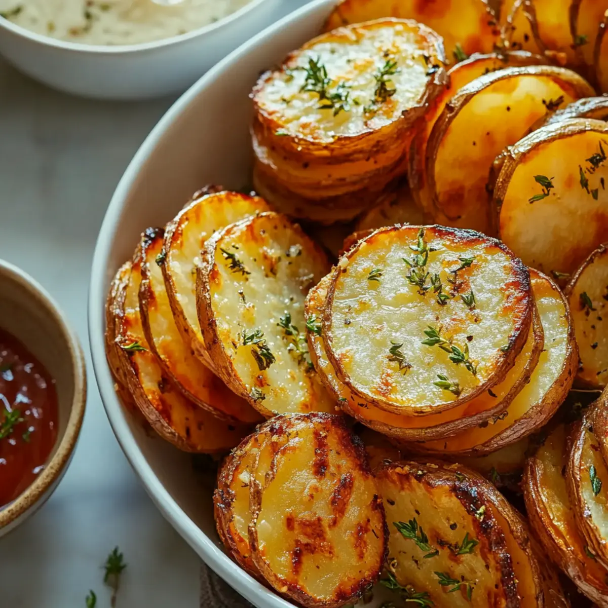 Air Fryer Sliced Potatoes