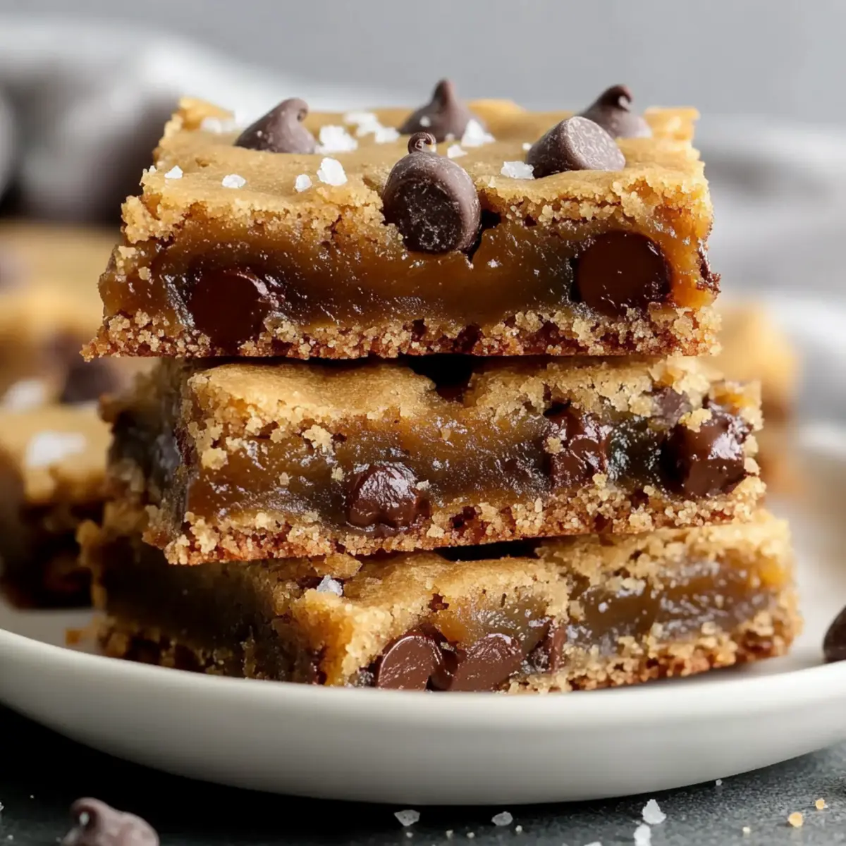 Gooey Salted Caramel Chocolate Chip Cookie Bars
