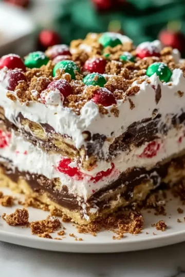 Christmas Cookie Lasagna