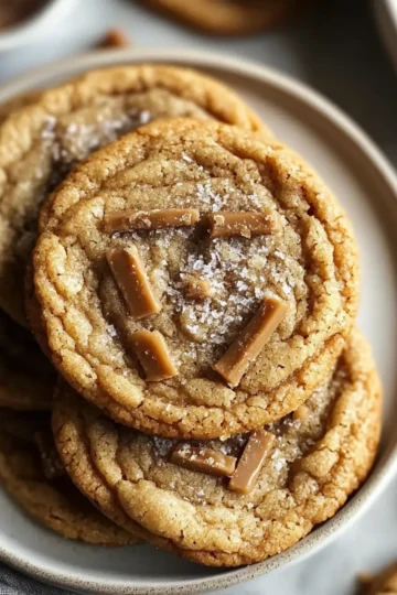 Brown Butter Coffee Toffee Cookies