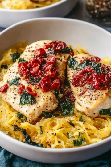 Tuscan Chicken and Spaghetti Squash