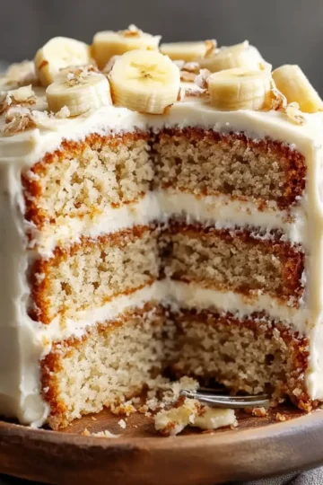 Banana Cake with Cream Cheese Frosting