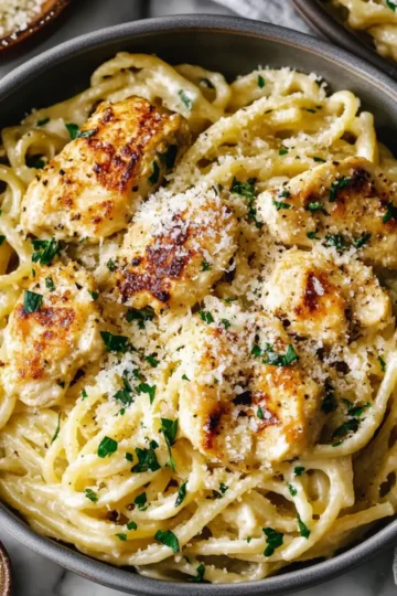 Garlic Parmesan Chicken Pasta
