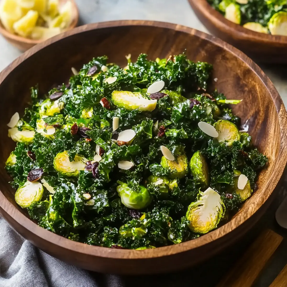 Kale and Brussels Sprout Salad