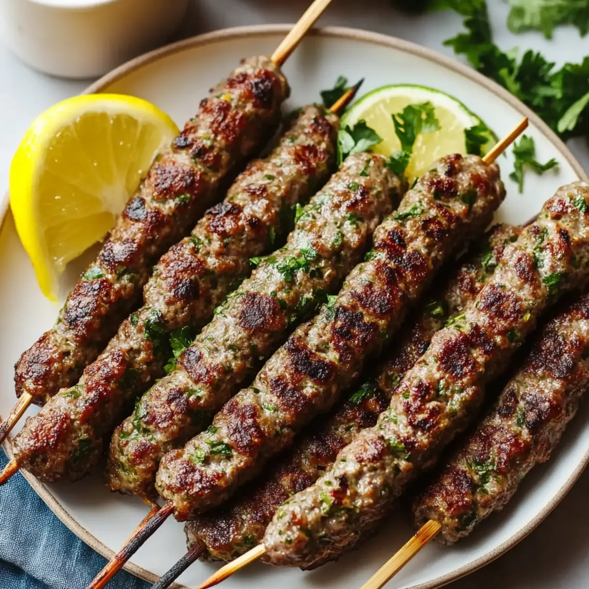 Juicy Lebanese Kafta Kebabs