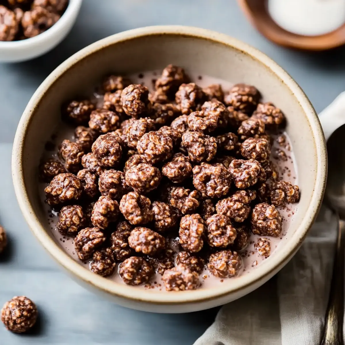 Healthy Homemade Chocolate Puff Cereal