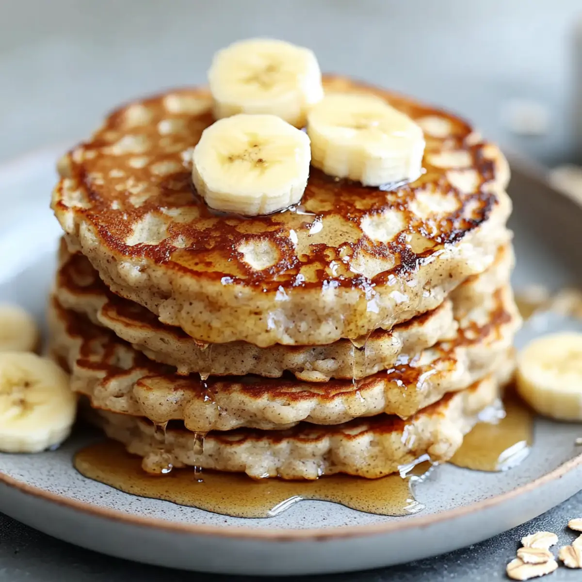 3-Ingredient Banana Oatmeal Pancakes