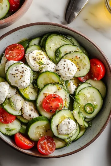 Cucumber Mozzarella Salad
