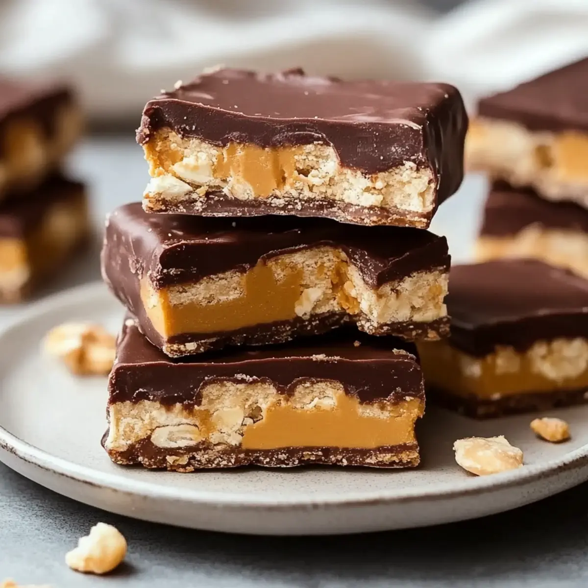 Homemade Vegan Snickers Bars