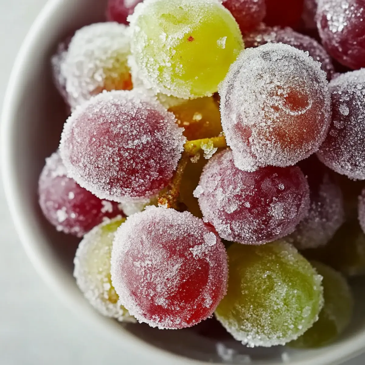 Frozen Candied Grapes
