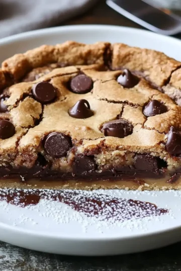 Deep Dish Chocolate Chip Cookie Pie