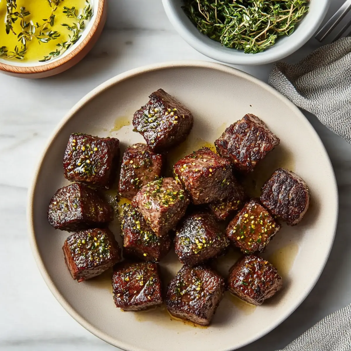 Air Fryer Juicy Steak Bites