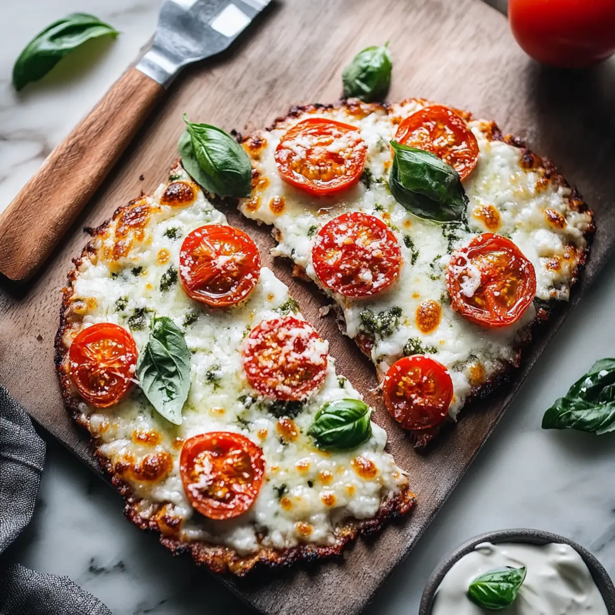 Cottage Cheese Pizza Flatbread