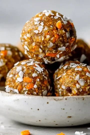 No-Bake Carrot Cake Energy Balls