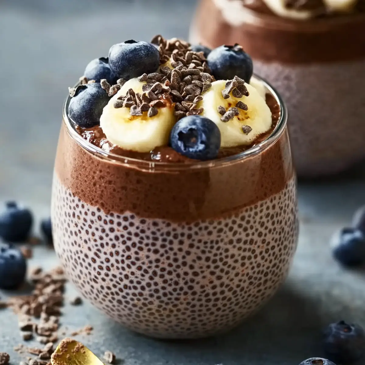 High Protein Chocolate Chia Pudding