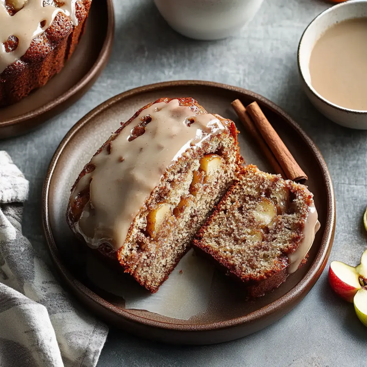 Apple Spice Cake with Cinnamon Glaze