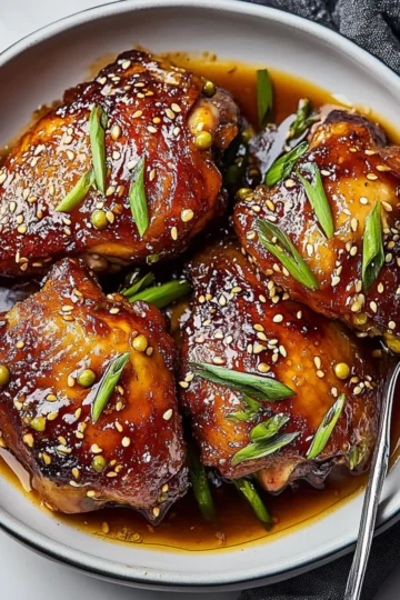 Soy Garlic Chicken Thighs