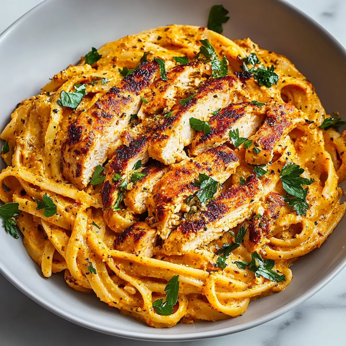 Homemade Creamy Cajun Chicken Pasta