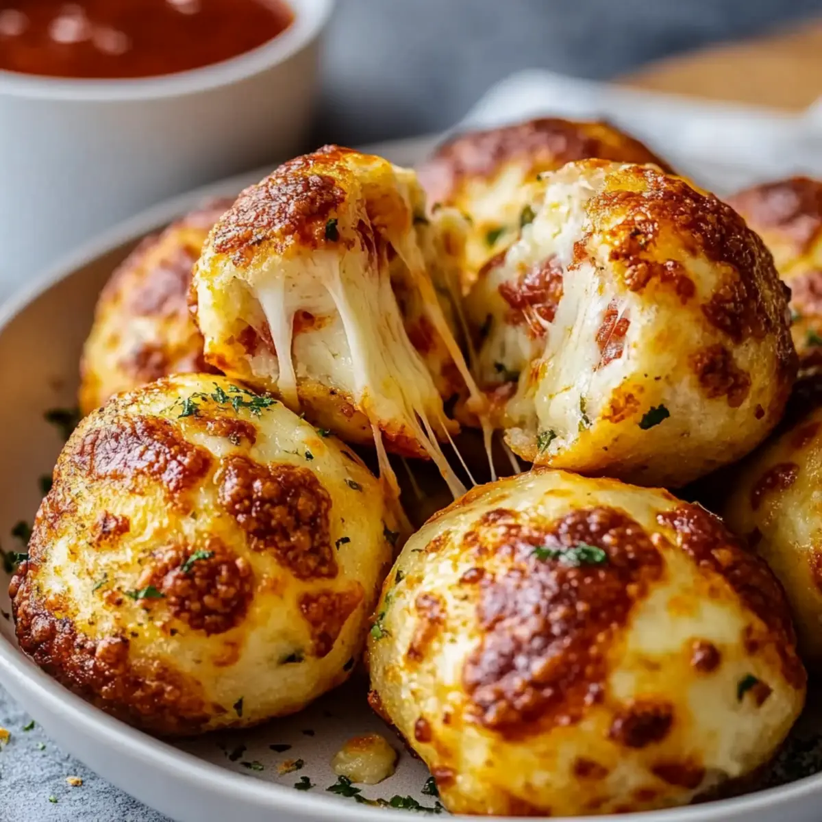 Air Fryer Pizza Bombs