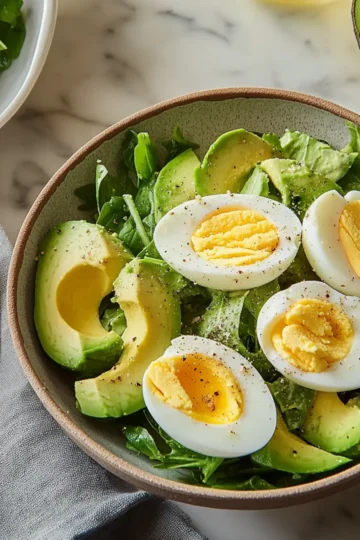 Workout Egg Avocado Salad