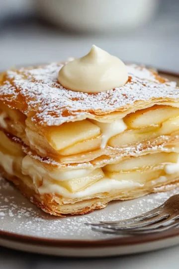 Apple Mille-Feuille with Vanilla Custard