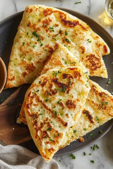 Air Fryer Tortilla Garlic Bread